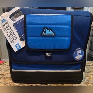 Arctic Zone Blue and Black Collapsible Cooler 36 Can Capacity